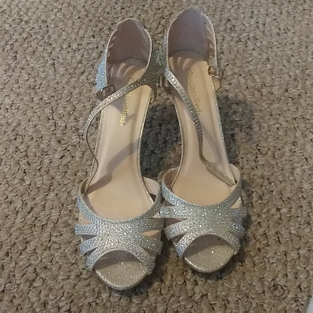 Gold Rhinestone Heels - Picture 2 of 5